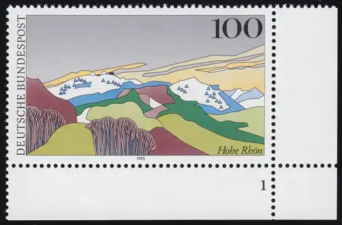 1686 Hohe Rhön Wasserkuppe 100 Pf ** FN1