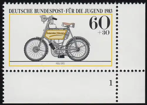 1169 Jugend Motorräder NSU 60+30 Pf ** FN1