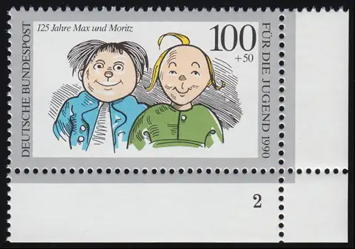 1458 Jeunesse Max et Moritz 100+50 Pf ** FN2