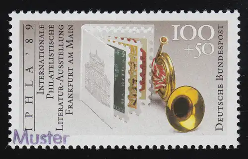 1415 Exposition universelle de littérature philatélique IPHLA'89, impression de modèle