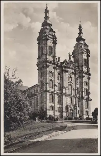 Landpost Vierzehnheiligen über Lichtenfels 1940 auf passender AK Basilika
