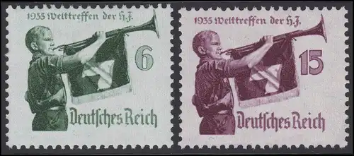 584-585 Hitler-Jugend 1935 - Satz ** postfrisch / MNH