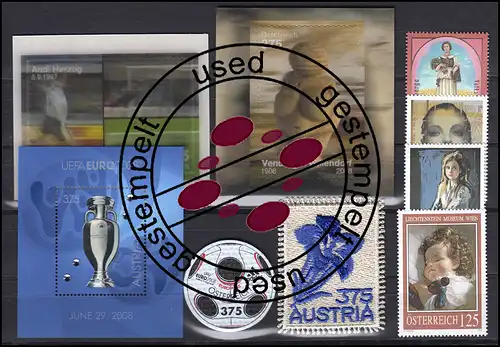2696-2786 Österreich-Jahrgang 2008 komplett, gestempelt
