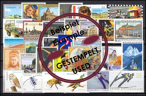 2787-2846 Österreich-Jahrgang 2009 komplett, gestempelt