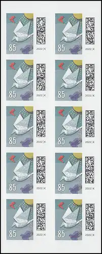 FB 114aII Pigeon-lettre 85 centimes, feuille 10x3652II,  Imprimerie GDL **