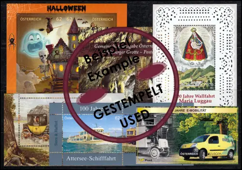 3043-3114 Autriche-Janvier 2013 complet, cacheté