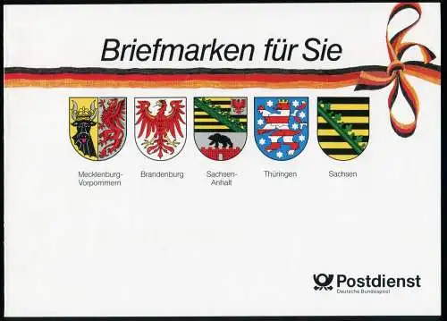 Geschenkheftchen GH 1IIb, rechts eingeklebt mit BZN T und 5stellig, VS-O BERLIN