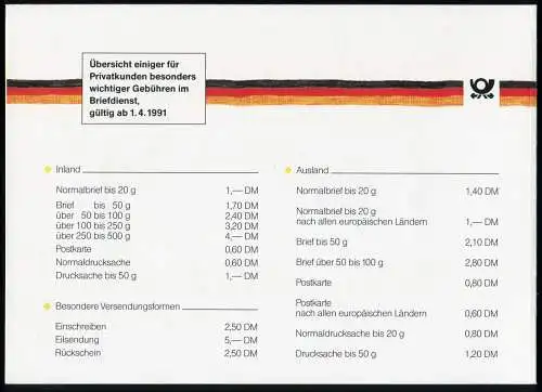 Geschenkheftchen GH 1IIb, rechts eingeklebt mit BZN T und 5stellig, VS-O BERLIN