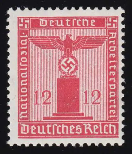 150 Parteidienstmarke 12 Pf., Wasserzeichen Wz.4, **