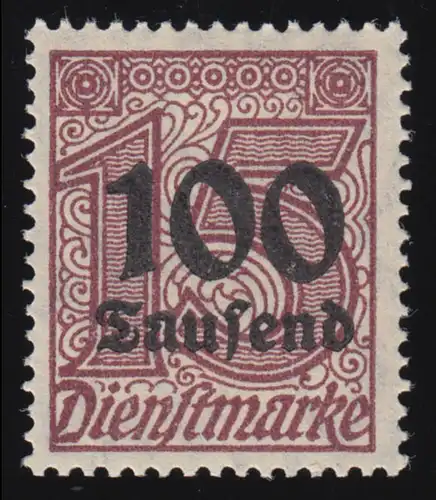 92 Aufdruck 100 Tsd M auf 15 Pf., **