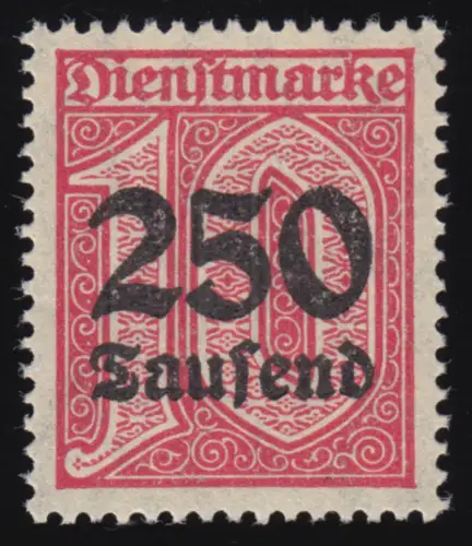 93 Aufdruck 250 Tsd M auf 10 Pf., **