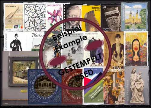 3115-3176 Autriche 2014 complet, cacheté