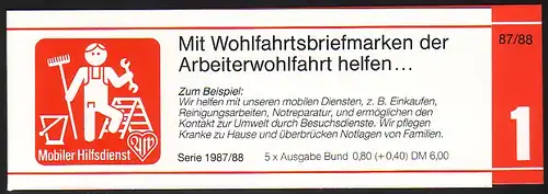 AWO/Wofa 1987 Gold & Silber - Bursenreliquiar 80 Pf, 5x1336, postfrisch