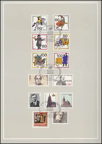 MiSK 1 liaisons postales en Europe Type A4h SSt Bonn Festact Beehovenhalle 19.1.90