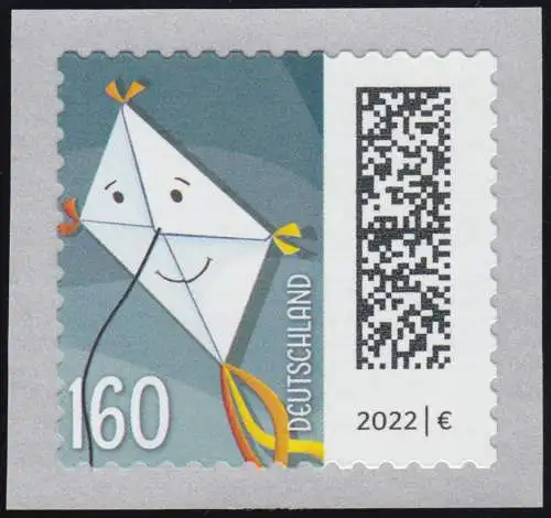 3654IV Welt der Briefe Briefdrachen 160 Cent, selbstklebend (Rolle Ens.), **