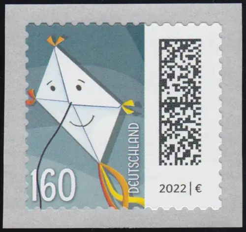 3654IV Welt der Briefe Briefdrachen 160 Cent, selbstklebend (Rolle Ens.), **