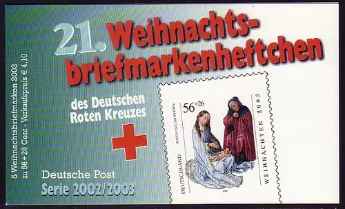 DRK/Weihnachten 2002/03 Die Heilige Familie 56 Cent, 5x2286 21.MH, Tagesstempel