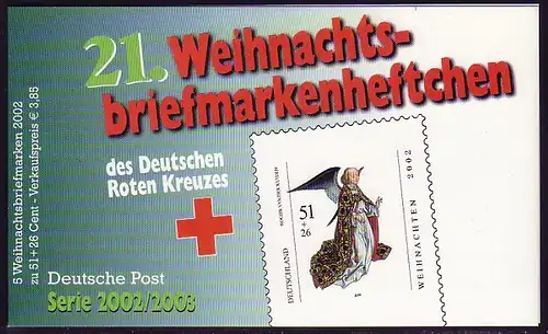 DRK/Weihnachten 2002/03 Die Verkündigung 51 Cent, 5x2285 21.MH, Tagesstempel