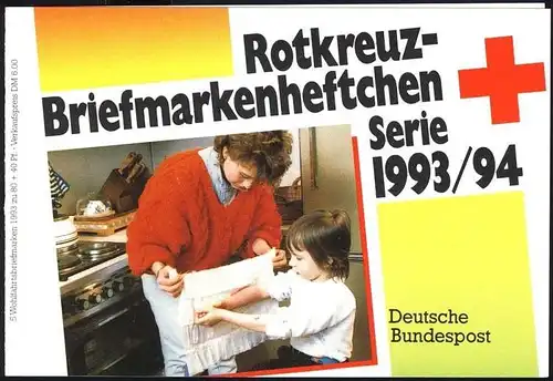 DRK/Wofa 1993/94 Trachten Rügen 80 Pf, 5x1696, Tagesstempel