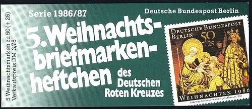 DRK/Weihnachten 1986/87 5. MH Anbetung der Könige 50 Pf, 5x769, gestempelt