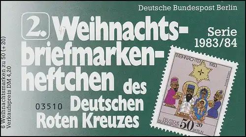 DRK/Weihnachten 1982/83 1. MH Anbetung der Könige 50 Pf, 5x688, gestempelt