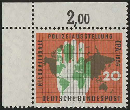 240 Polizeiausstellung ** Ecke o.l.