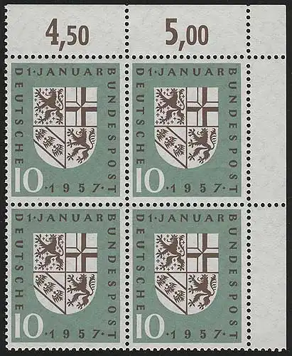 249 Eingliederung Saarland ** Eck-Vbl o.r.