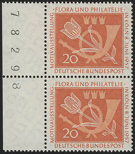 254 Flora und Philatelie ** BRZ, Paar links