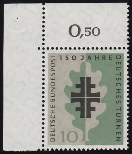 292 Turnbewegung ** Ecke o.l. Zähnung 1-dg +