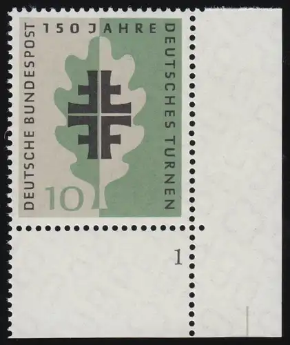 292 Turnbewegung ** Ecke u.r. Zähnung 1-dg FN1 +