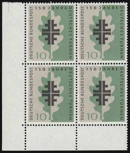 292 Turnbewegung ** Eck-Vbl. u.l. Zähnung 1-dg