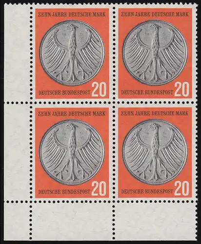 291 Deutsche Mark ** Eck-Vbl unten links