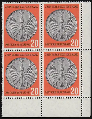 291 Deutsche Mark ** Eck-Vbl unten rechts