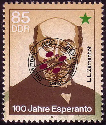 3106 Esperanto aus Block 87 O gestempelt
