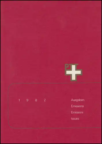 PTT-Jahrbuch Schweiz 1982, alle Marken mit Ersttagsstempel