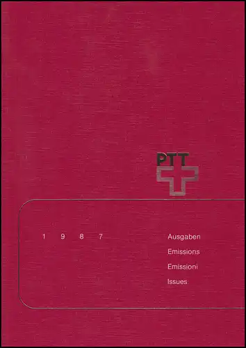 PTT-Jahrbuch Schweiz 1987, postfrisch