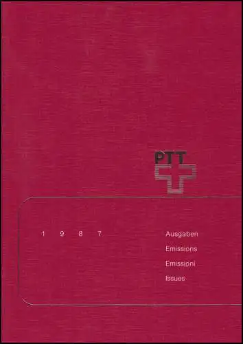 PTT-Jahrbuch Schweiz 1987, postfrisch **