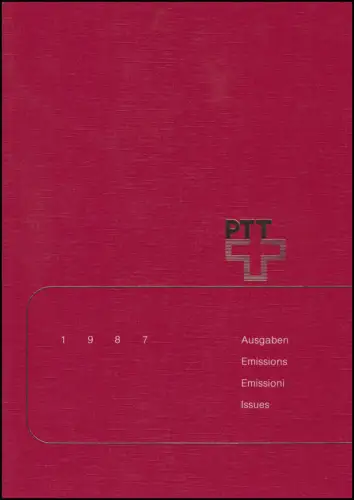 PTT-Jahrbuch Schweiz 1987, postfrisch **