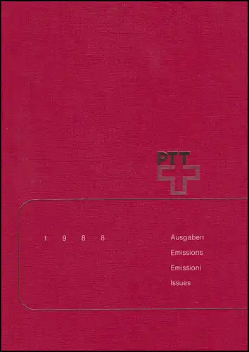 PTT-Jahrbuch Schweiz 1988, postfrisch