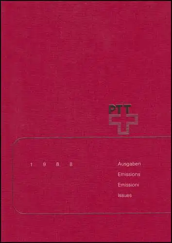 PTT-Jahrbuch Schweiz 1988, postfrisch **