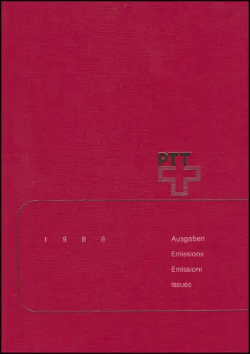 PTT-Jahrbuch Schweiz 1988, postfrisch **