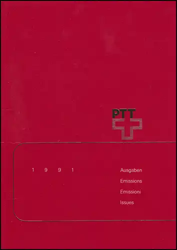 PTT-Jahrbuch Schweiz 1991, postfrisch
