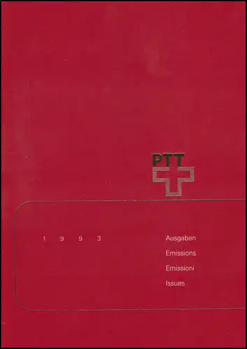 PTT-Jahrbuch Schweiz 1993, postfrisch