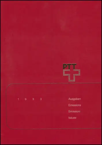 PTT-Jahrbuch Schweiz 1993, postfrisch **