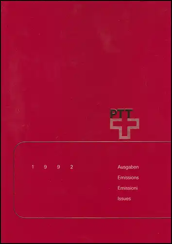 PTT-Jahrbuch Schweiz 1992, postfrisch