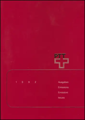 PTT-Jahrbuch Schweiz 1992, postfrisch **