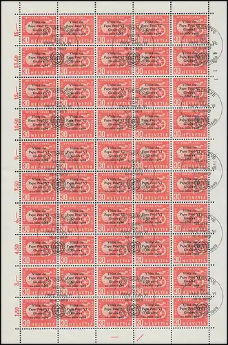 Arbeitsorganisation (BIT/ILA) 103 Besuch Papst VI. - kplt. Bogen ET-O, gefaltet