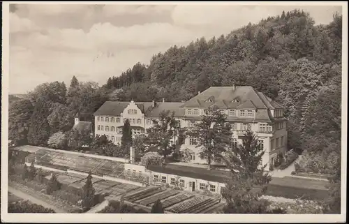 Landpost 14b Biberach-Jordanbad, Biberach 1954 passende AK Kneipp Kuranstalt