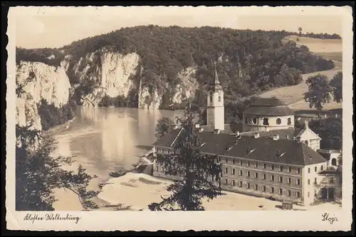 Landpost Staubing über Kelheim 4.8.41 auf AK Schloß Weltenburg