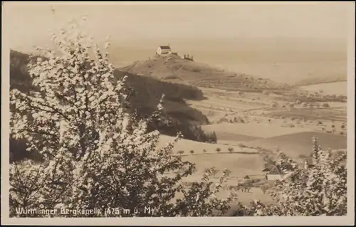 Landpost Dettingen über Rottenburg (Neckar) 12.2.34 AK Wurmlinger Bergkapelle